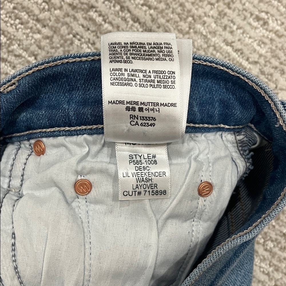 Mother The Weekender Layover Women's Blue Flared Jeans - Picture 9 of 11